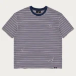 None of Us Purple Striped Tee