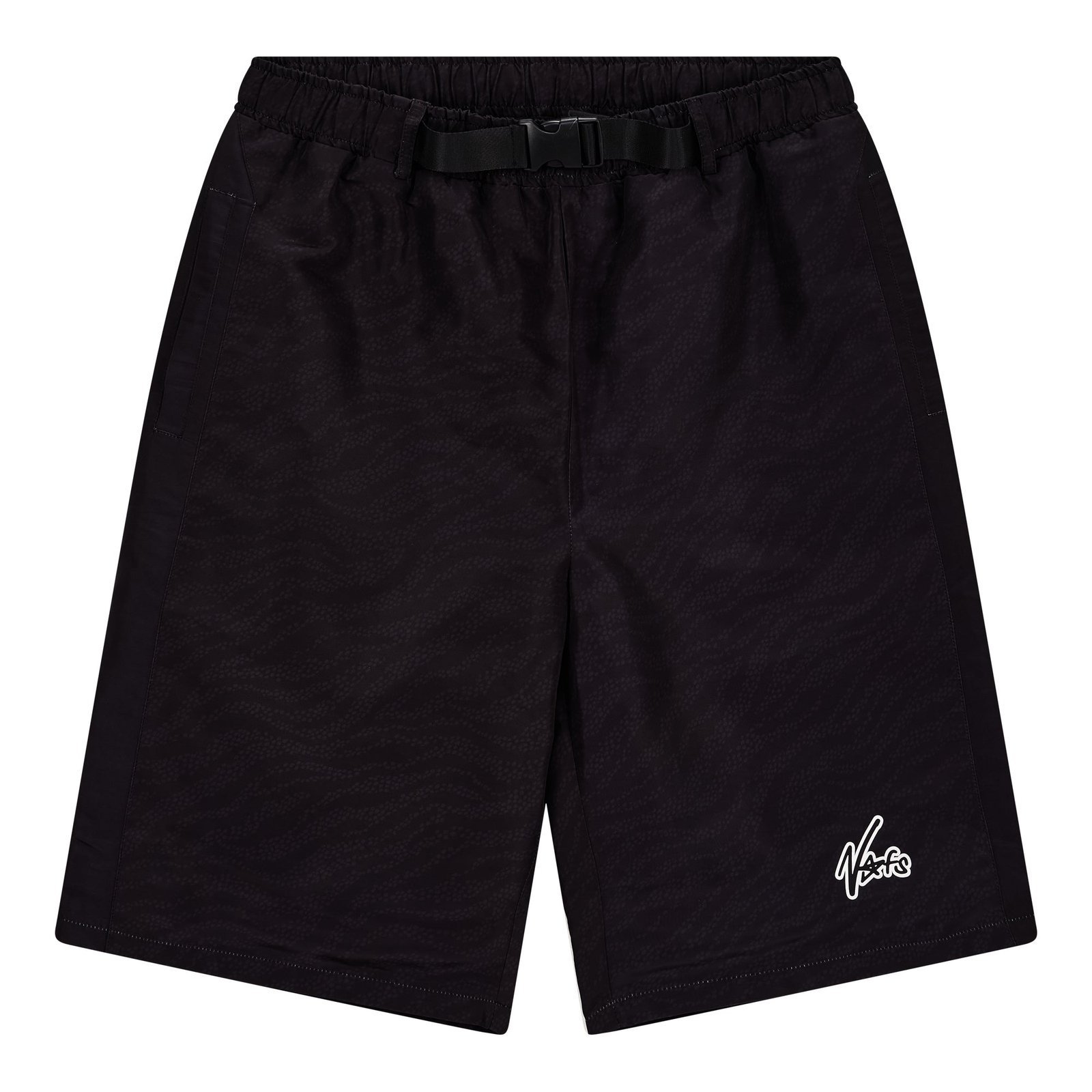 NOFS Black Windbreaker Shorts NOFS Black Windbreaker Shorts